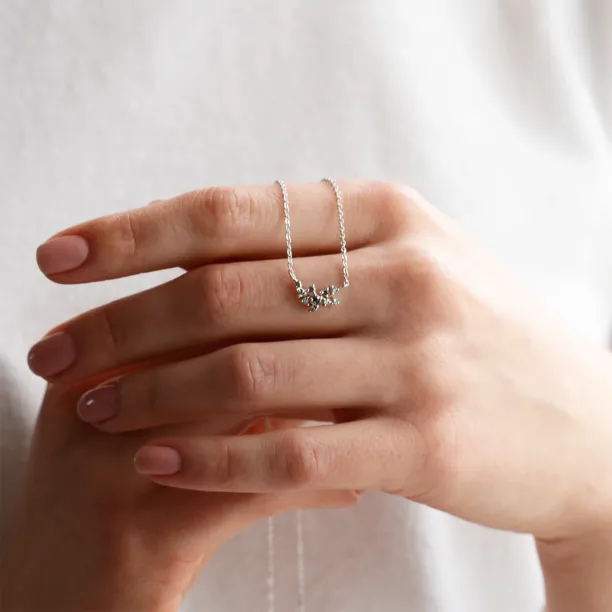 Zlatý cluster náhrdelník se salt'n'pepper diamanty CLARISA  Image