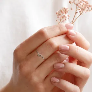 Minimalistický cluster prsten s diamanty salt and pepper TILPI Thumbnail