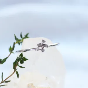 Minimalistický cluster prsten s diamanty salt and pepper TILPI Thumbnail