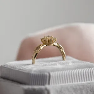 Zlatý vintage prsten s diamanty CALYPSO Thumbnail