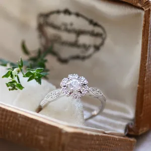 Zlatý vintage prsten s diamanty CALYPSO Thumbnail