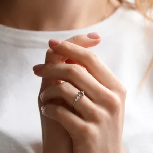 Gold ring with rutilated quartz and diamonds QUIDO Thumbnail