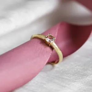 Unusual engagement ring with morganite MORGI Thumbnail