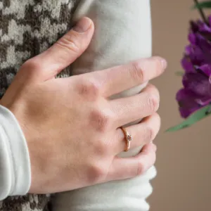 Unusual engagement ring with morganite MORGI Thumbnail