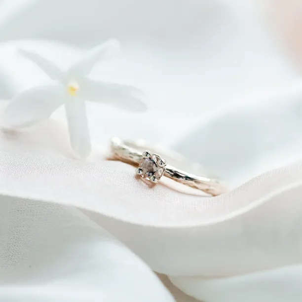 Zlatý větvičkový prsten s morganitem DREMIA Image