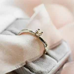 Zlatý větvičkový prsten s morganitem DREMIA Thumbnail