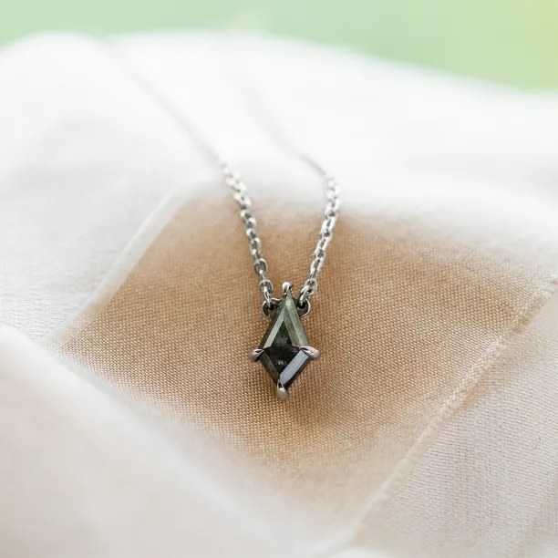 Zlatý náhrdelník se salt and pepper diamantem MELBOURNE Image