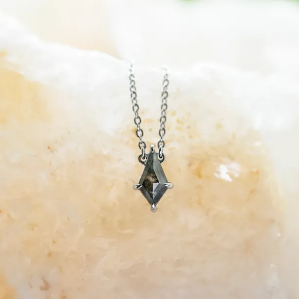 Zlatý náhrdelník se salt and pepper diamantem MELBOURNE Image