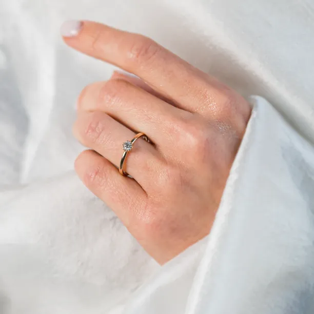 Engagement diamond ring 0.25ct FISKO Image