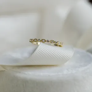 Vintage eternity prsten s diamanty LATVIA Thumbnail