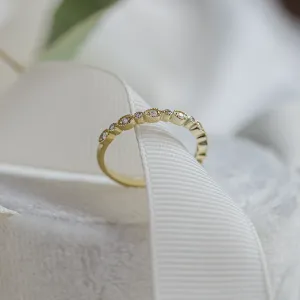 Vintage eternity prsten s diamanty LATVIA Thumbnail