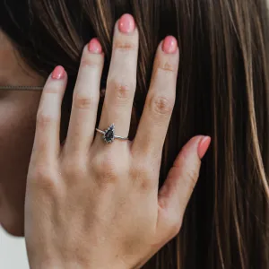 Zlatý cluster prsten se salt'n'pepper diamanty DOMIZOS Thumbnail