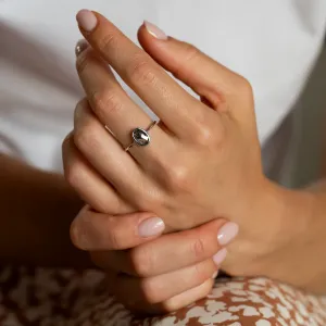 Zlatý prsten s oválným diamantem salt and pepper ONORATO Thumbnail