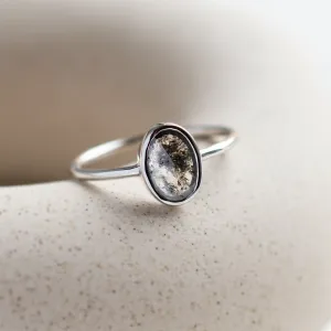 Zlatý prsten s oválným diamantem salt and pepper ONORATO Thumbnail