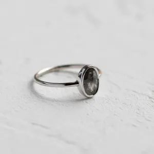 Zlatý prsten s oválným diamantem salt and pepper ONORATO Thumbnail