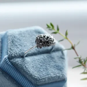 Zlatý cluster prsten se salt and pepper diamanty SEVERINOS Thumbnail