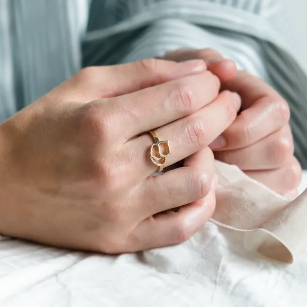 Zlatý prsten s kočkou PUSHEEN Image