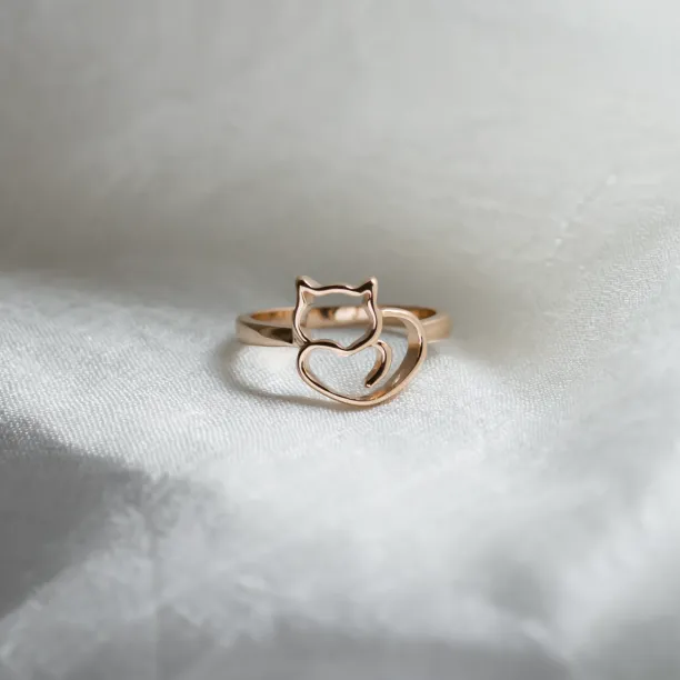 Zlatý prsten s kočkou PUSHEEN Image