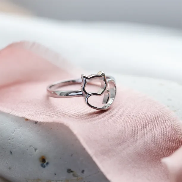 Zlatý prsten s kočkou PUSHEEN Image