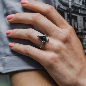 Avantgardní prsten se salt'n'pepper diamanty ORNETTE Thumbnail