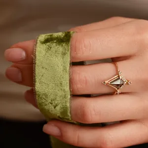 Avantgardní prsten se salt'n'pepper diamanty ORNETTE Thumbnail