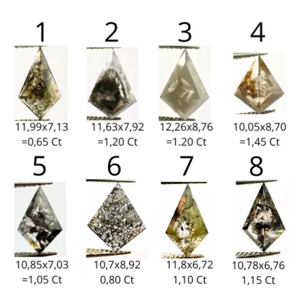 Netradiční zásnubní prsten s diamantem salt'n'pepper KELLIS Image