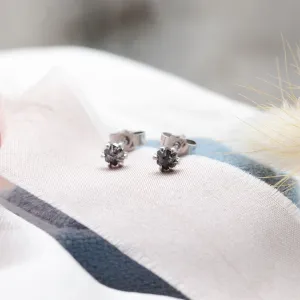 Náušnice pecky s hexagon salt and pepper diamanty STELLEX Thumbnail