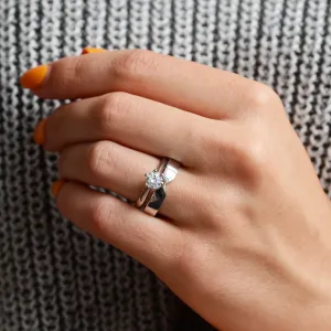 Zlaté snubní prsteny se zúženým středem TAPPI Thumbnail