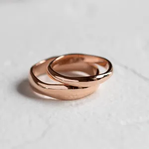 Irregular wedding bands in solid gold RUFFLE Thumbnail
