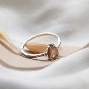 Organický zásnubní prsten se salt'n'pepper diamanty JACQUELINE Thumbnail