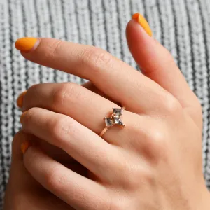 Originální prsten se šedými diamanty salt'n'pepper TOMMASO Thumbnail