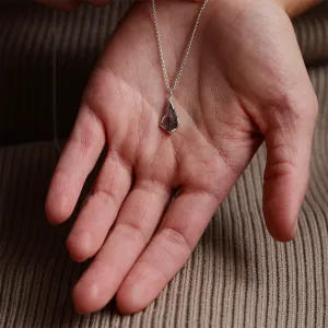 Rutilated quartz pendant with diamond MATTIAS Thumbnail