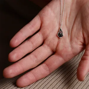 Přívěsek s mechovým achátem a diamantem MATTIA Thumbnail