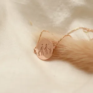 Zlatý náramek se symbolem rodiny a s diamantem ZERAX Thumbnail