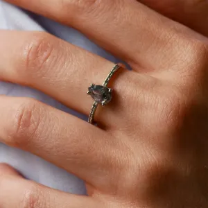 Zlatý zásnubní prsten se salt'n'pepper diamanty JACQUETTE  Thumbnail