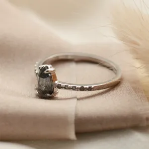 Zlatý zásnubní prsten se salt'n'pepper diamanty JACQUETTE  Thumbnail