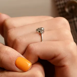 Zlatý prsten s pear salt'n'pepper diamanty JACOBELLA Thumbnail