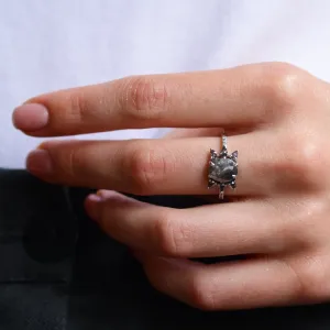 Zlatý netradiční prsten se salt and pepper diamanty BEEZEE Thumbnail