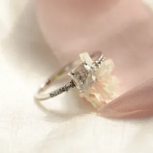 Zlatý prsten se šedým diamantem salt and pepper CATERINA Thumbnail