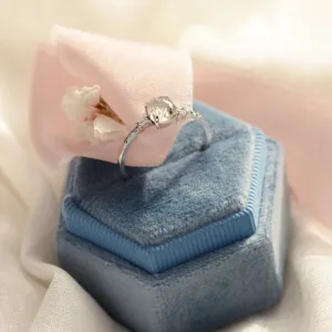 Zlatý prsten se šedým diamantem salt and pepper CATERINA Thumbnail