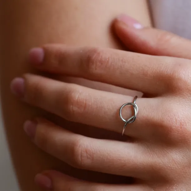 Stříbrný prsten uzel YACHT Image