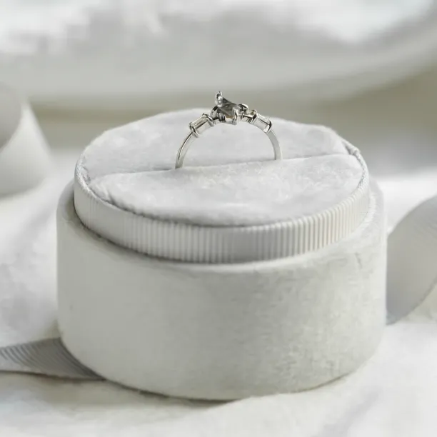 Kite salt and pepper diamant ve zlatém prstenu s baguette diamanty ARIANNA Image