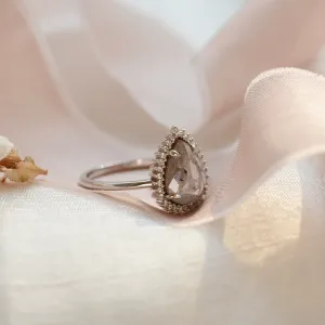 Halo luxusní prsten se salt and pepper diamantem NOEMI Thumbnail