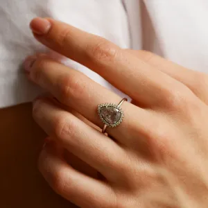 Halo luxusní prsten se salt and pepper diamantem NOEMI Thumbnail