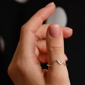 Mountain minimalist ring ALPY Thumbnail