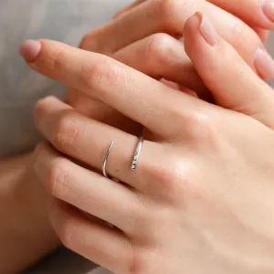 Zlatý spirálovitý prsten s diamanty CHIARA Thumbnail