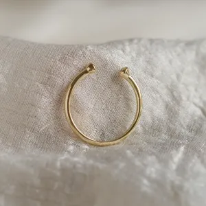 Minimalistický otevřený prsten s diamanty EMMA Thumbnail