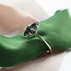 Zásnubní prsten s mechovým achátem GIULIA Thumbnail