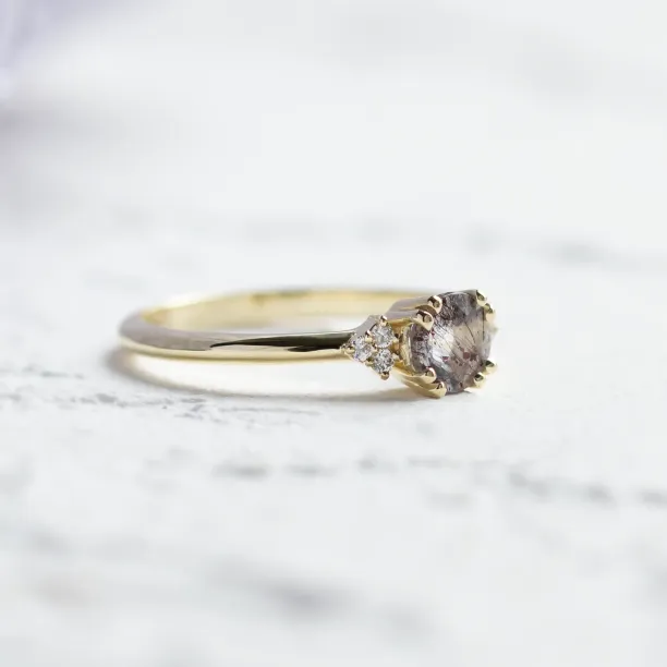 Zásnubní prsten s lepidokrokitem a diamanty FRAISE Image