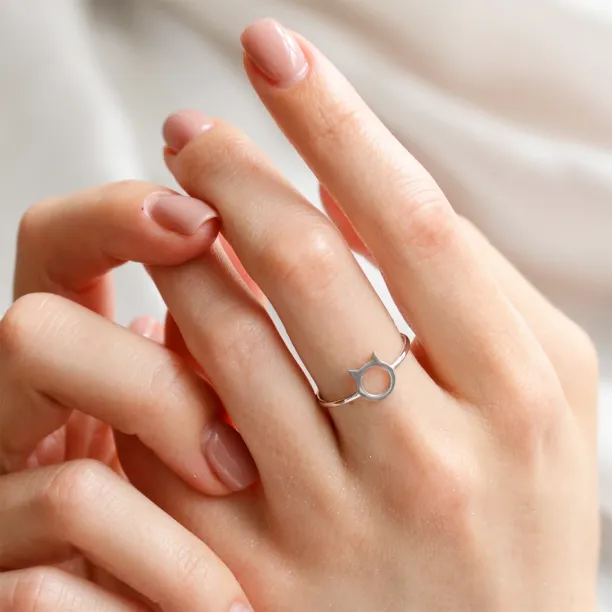 Zlatý prsten s kočkou KITTY Image